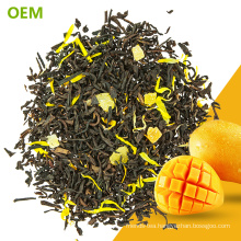 Wholesale Custom Exotic Popular Best Loose Leaf Decaffeinated Herbal MarigoMango Black Tea Blends/Blended Black Tea/Flavored Tea